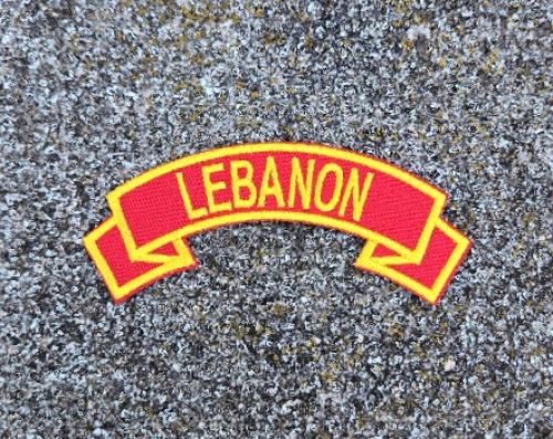 Patch-Lebanon Red Tab